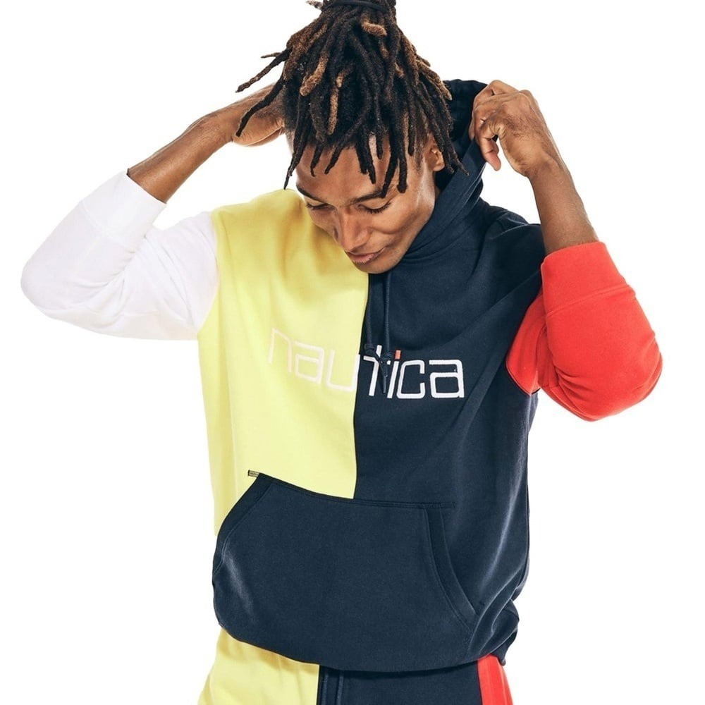 Nautica hoodie multi color sz LARGE